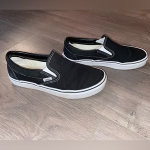 Black slip on Vans